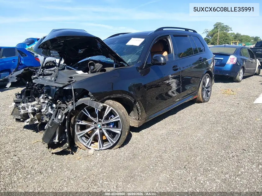 2020 BMW X7 M50I VIN: 5UXCX6C08LLE35991 Lot: 45308900