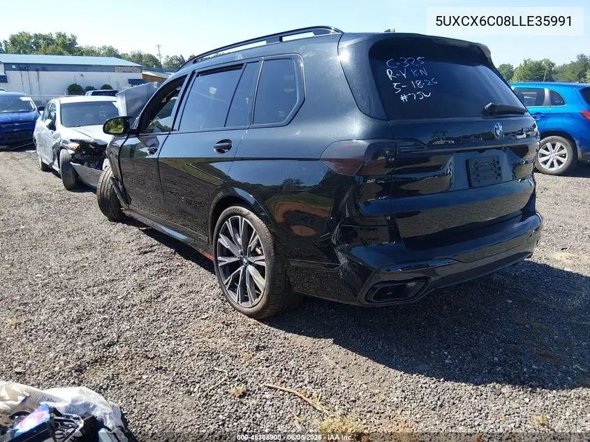 2020 BMW X7 M50I VIN: 5UXCX6C08LLE35991 Lot: 45308900