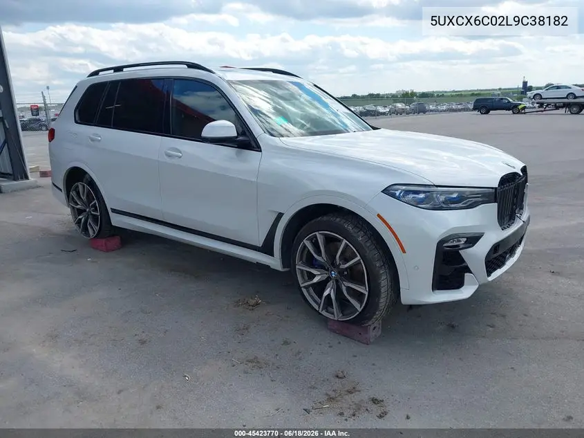 2020 BMW X7 M50I VIN: 5UXCX6C02L9C38182 Lot: 45423770