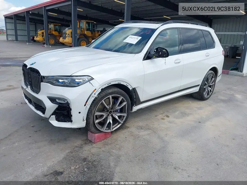 2020 BMW X7 M50I VIN: 5UXCX6C02L9C38182 Lot: 45423770