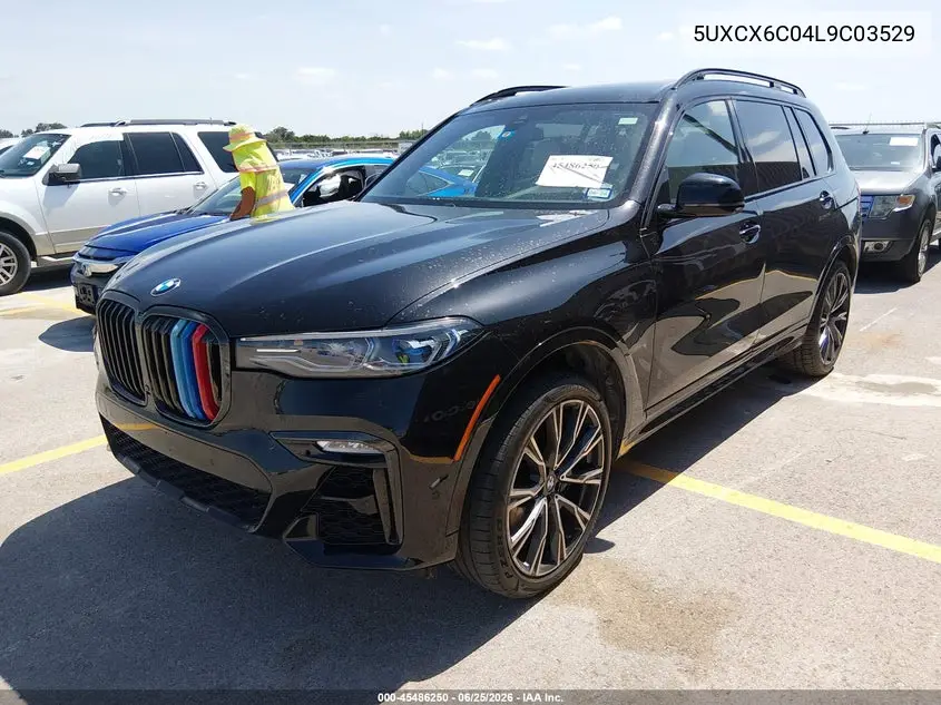 2020 BMW X7 M50I VIN: 5UXCX6C04L9C03529 Lot: 45486250