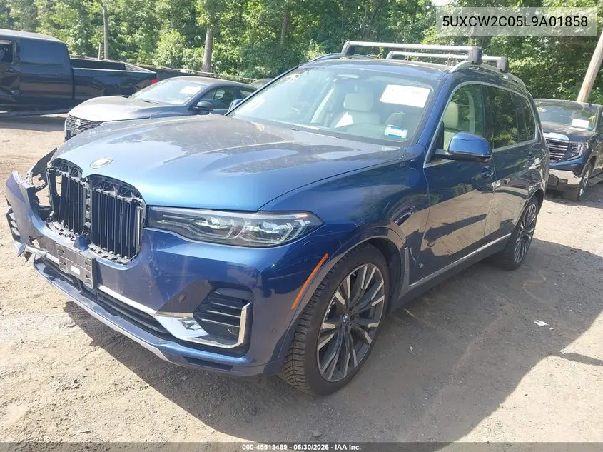2020 BMW X7 xDrive40I VIN: 5UXCW2C05L9A01858 Lot: 45513489