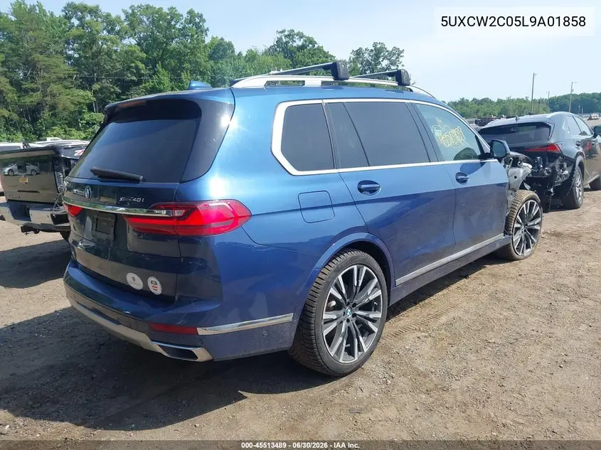 2020 BMW X7 xDrive40I VIN: 5UXCW2C05L9A01858 Lot: 45513489