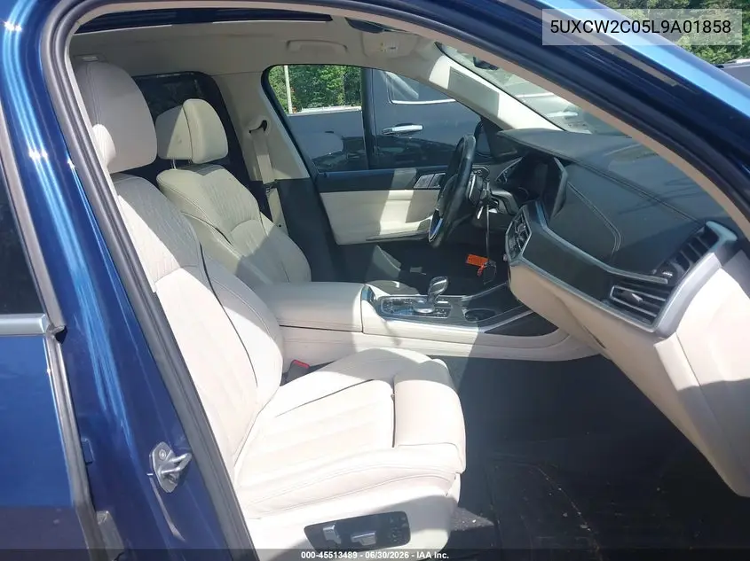2020 BMW X7 xDrive40I VIN: 5UXCW2C05L9A01858 Lot: 45513489