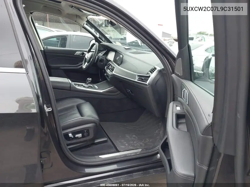 2020 BMW X7 xDrive40I VIN: 5UXCW2C07L9C31501 Lot: 45606861