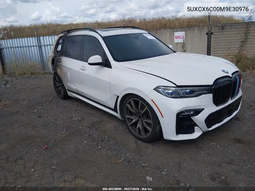 2021 BMW X7 M50I VIN: 5UXCX6C00M9E30976 Lot: 45229690