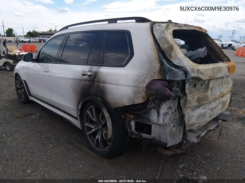 2021 BMW X7 M50I VIN: 5UXCX6C00M9E30976 Lot: 45229690