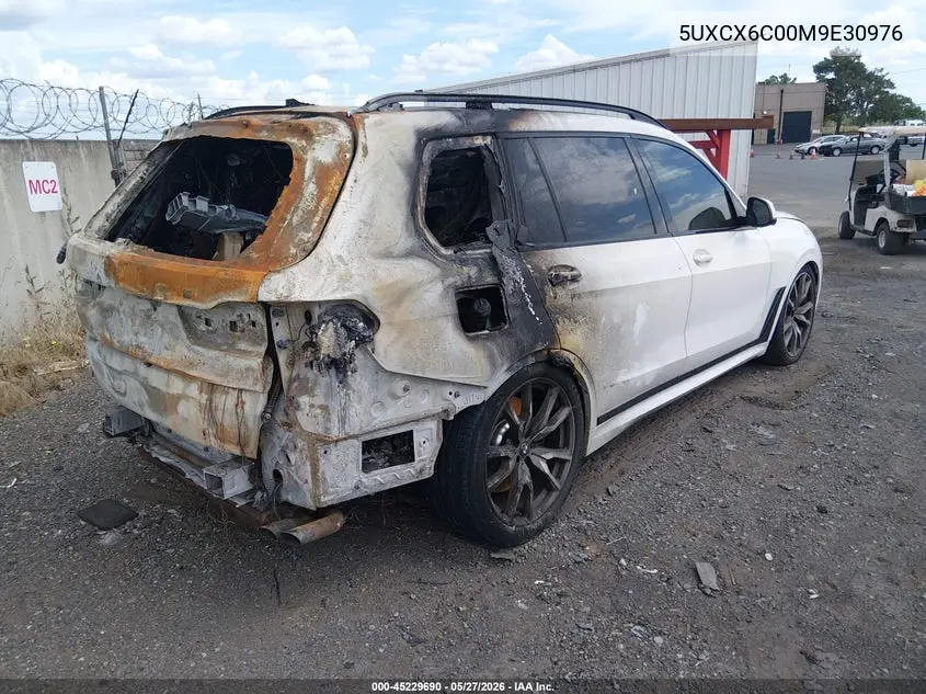 2021 BMW X7 M50I VIN: 5UXCX6C00M9E30976 Lot: 45229690