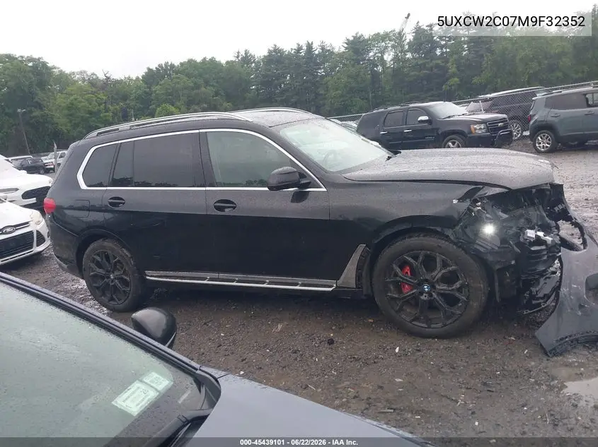 2021 BMW X7 xDrive40I VIN: 5UXCW2C07M9F32352 Lot: 45439101