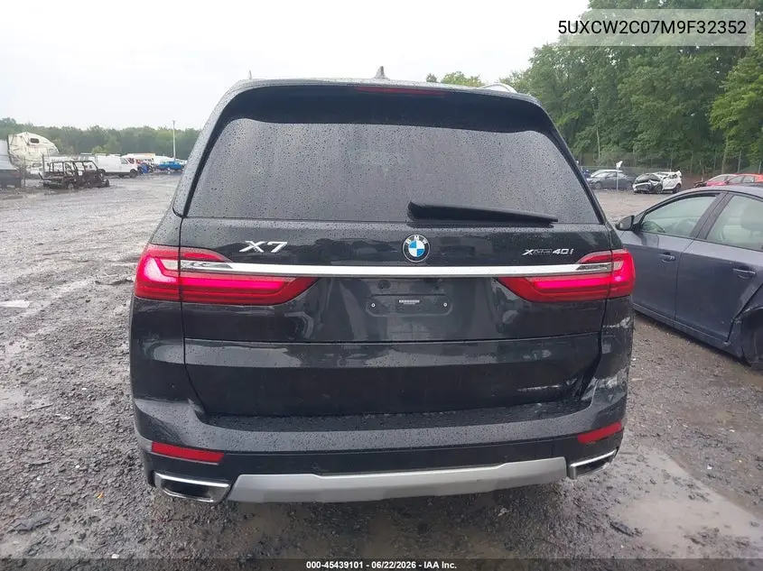 2021 BMW X7 xDrive40I VIN: 5UXCW2C07M9F32352 Lot: 45439101