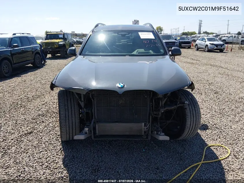 2021 BMW X7 xDrive40I VIN: 5UXCW2C01M9F51642 Lot: 45517437