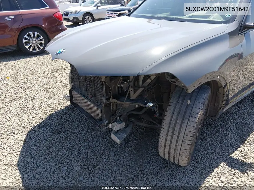2021 BMW X7 xDrive40I VIN: 5UXCW2C01M9F51642 Lot: 45517437
