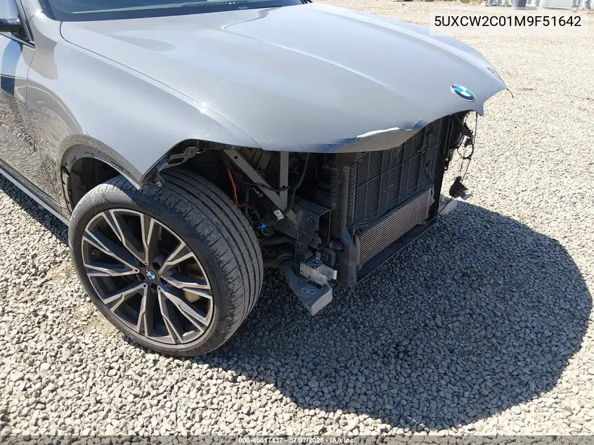 2021 BMW X7 xDrive40I VIN: 5UXCW2C01M9F51642 Lot: 45517437