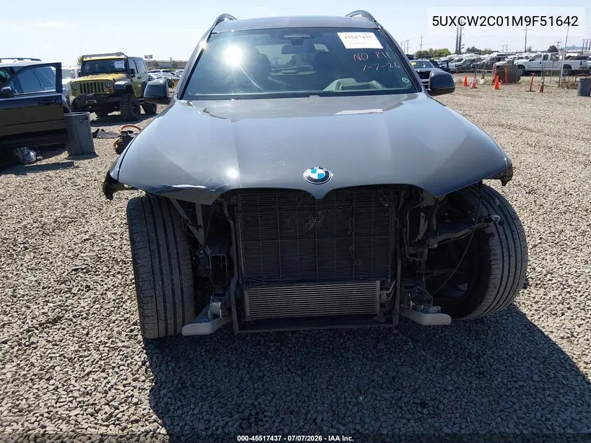 2021 BMW X7 xDrive40I VIN: 5UXCW2C01M9F51642 Lot: 45517437