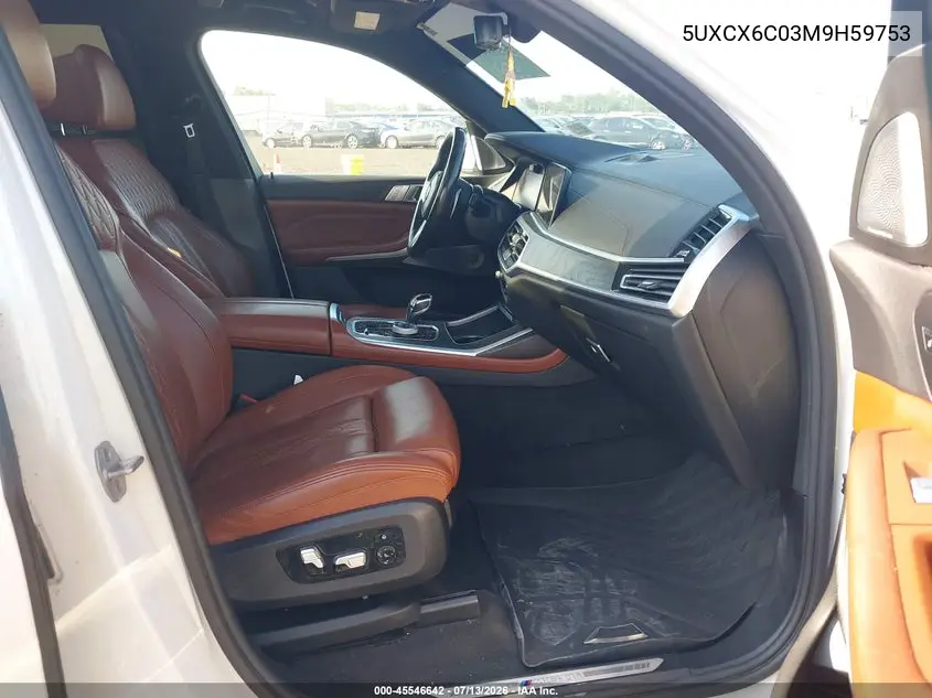 2021 BMW X7 M50I VIN: 5UXCX6C03M9H59753 Lot: 45546642