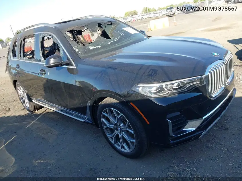 2021 BMW X7 xDrive40I VIN: 5UXCW2C01M9G78567 Lot: 45573897
