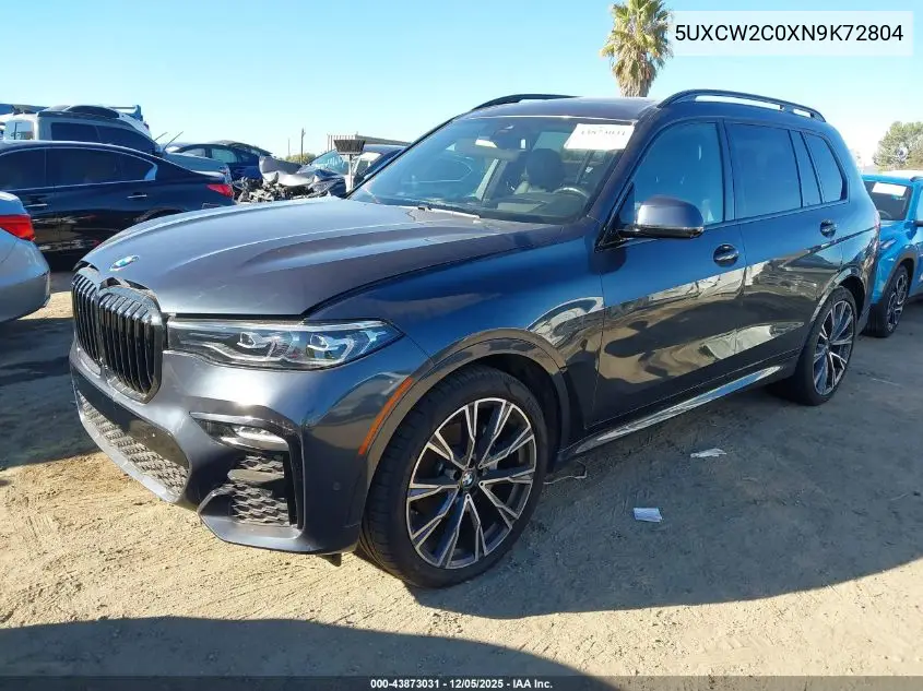 5UXCW2C0XN9K72804 2022 BMW X7 xDrive40I