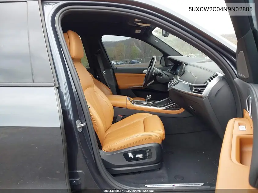 2022 BMW X7 xDrive40I VIN: 5UXCW2C04N9N02885 Lot: 44933457