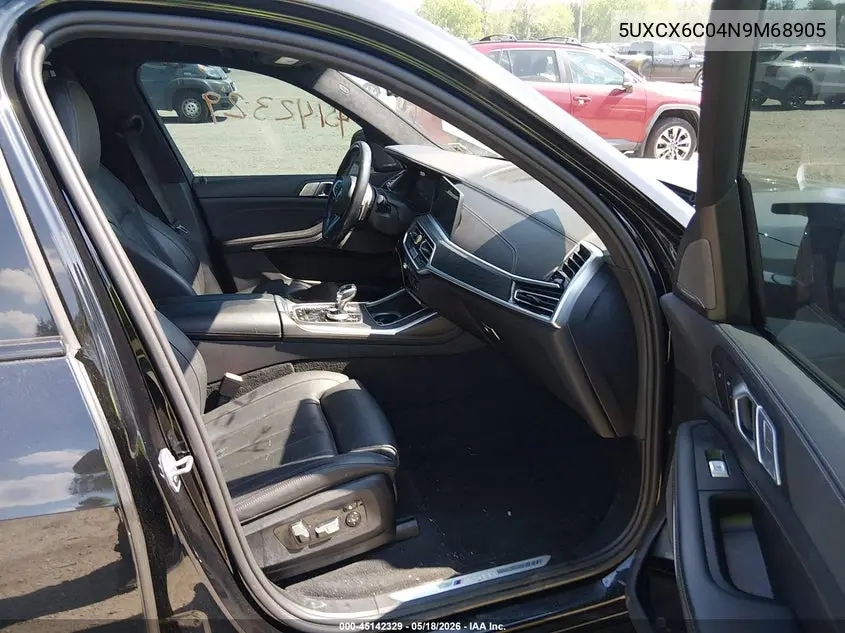 2022 BMW X7 M50I VIN: 5UXCX6C04N9M68905 Lot: 45142329