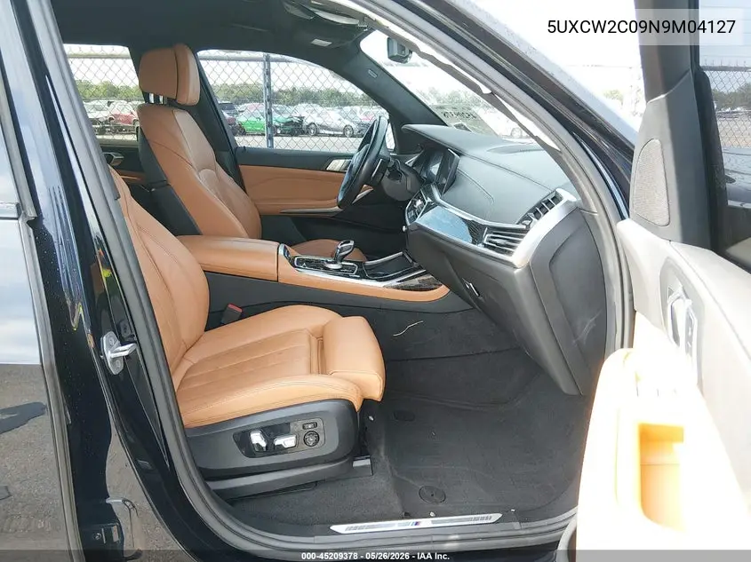 2022 BMW X7 xDrive40I VIN: 5UXCW2C09N9M04127 Lot: 45209378