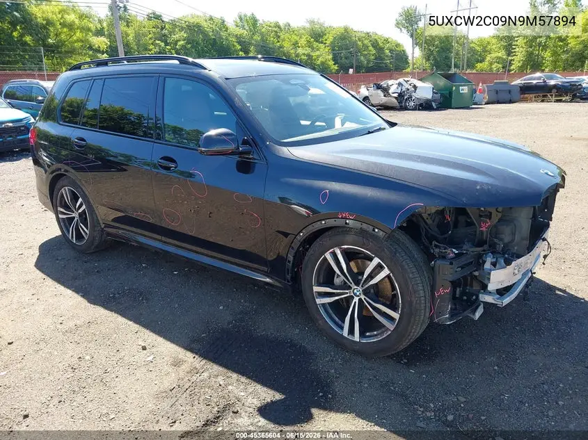 2022 BMW X7 xDrive40I VIN: 5UXCW2C09N9M57894 Lot: 45365604