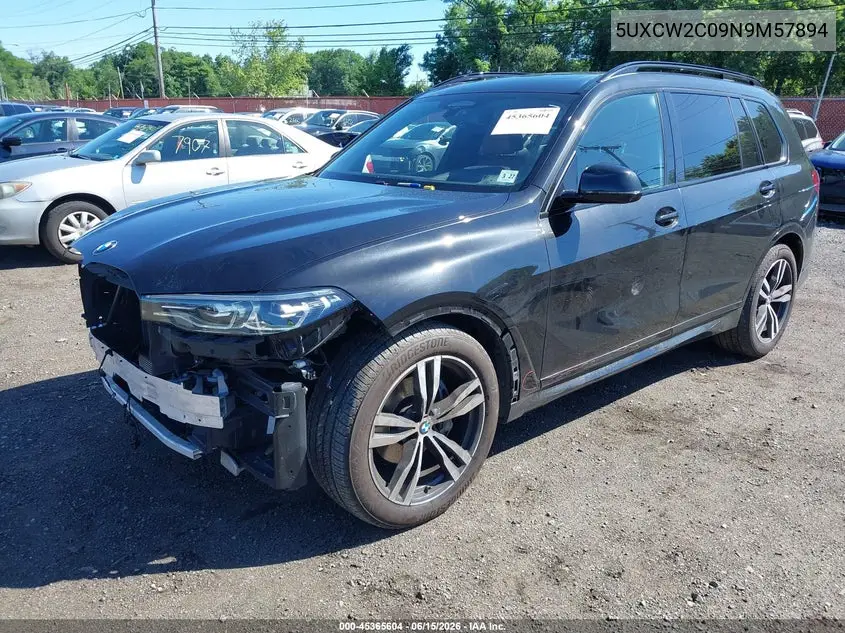 2022 BMW X7 xDrive40I VIN: 5UXCW2C09N9M57894 Lot: 45365604