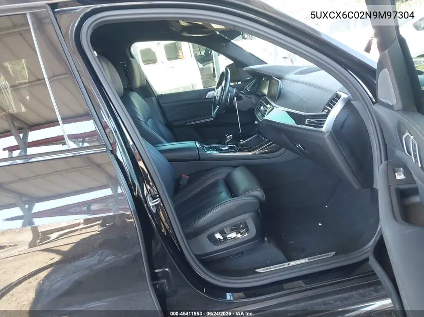 2022 BMW X7 M50I VIN: 5UXCX6C02N9M97304 Lot: 45411953