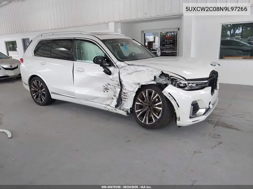 2022 BMW X7 xDrive40I VIN: 5UXCW2C08N9L97266 Lot: 45476189