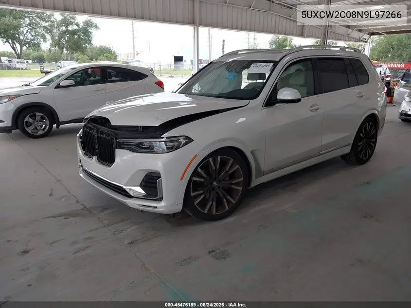 2022 BMW X7 xDrive40I VIN: 5UXCW2C08N9L97266 Lot: 45476189