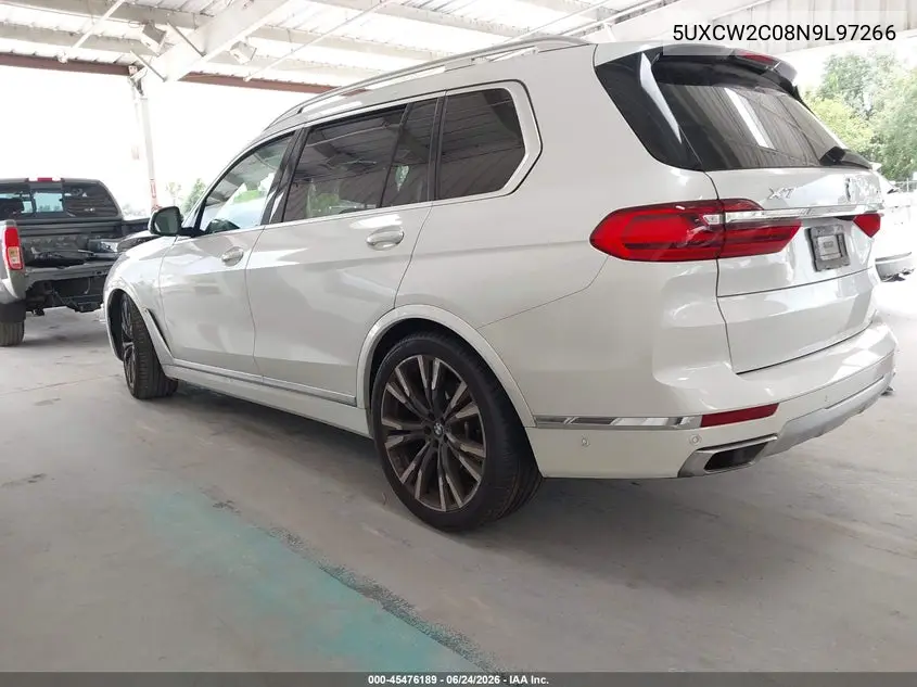 2022 BMW X7 xDrive40I VIN: 5UXCW2C08N9L97266 Lot: 45476189