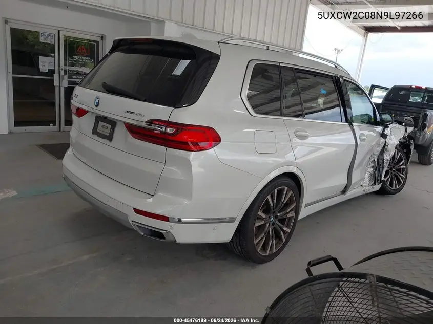 2022 BMW X7 xDrive40I VIN: 5UXCW2C08N9L97266 Lot: 45476189