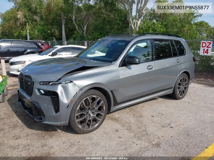 2023 BMW X7 M60I VIN: 5UX33EM01P9N55877 Lot: 45098393