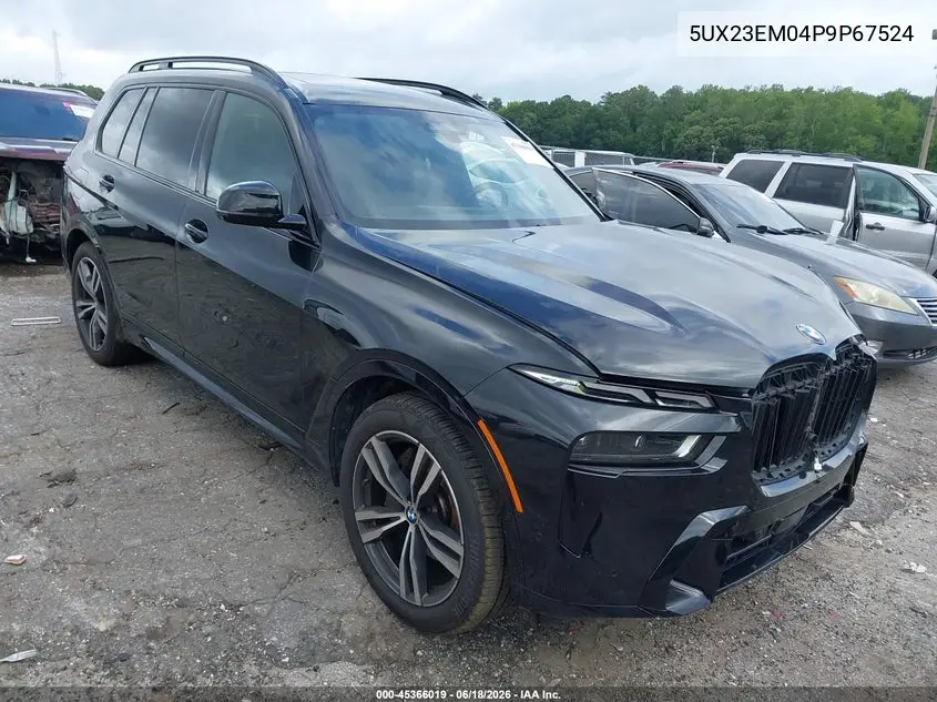 2023 BMW X7 xDrive40I VIN: 5UX23EM04P9P67524 Lot: 45366019