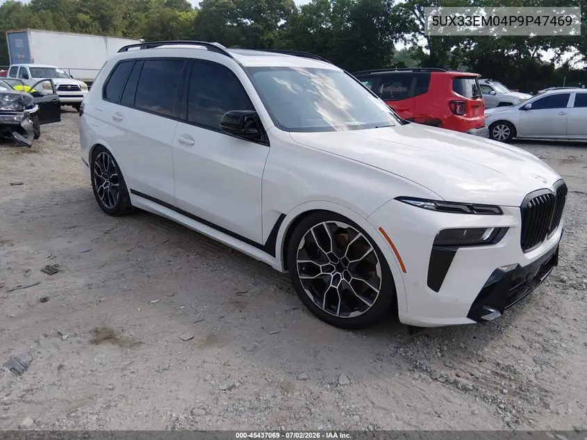 2023 BMW X7 M60I VIN: 5UX33EM04P9P47469 Lot: 45437069