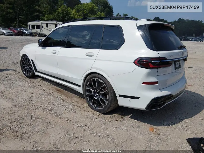 2023 BMW X7 M60I VIN: 5UX33EM04P9P47469 Lot: 45437069