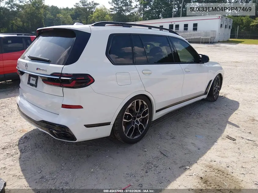 2023 BMW X7 M60I VIN: 5UX33EM04P9P47469 Lot: 45437069