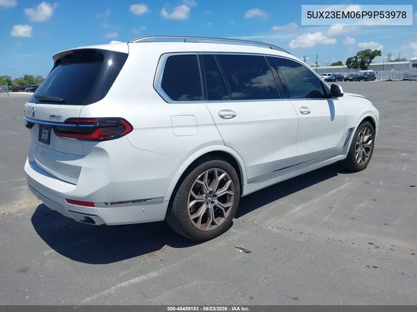 2023 BMW X7 xDrive40I VIN: 5UX23EM06P9P53978 Lot: 45459183