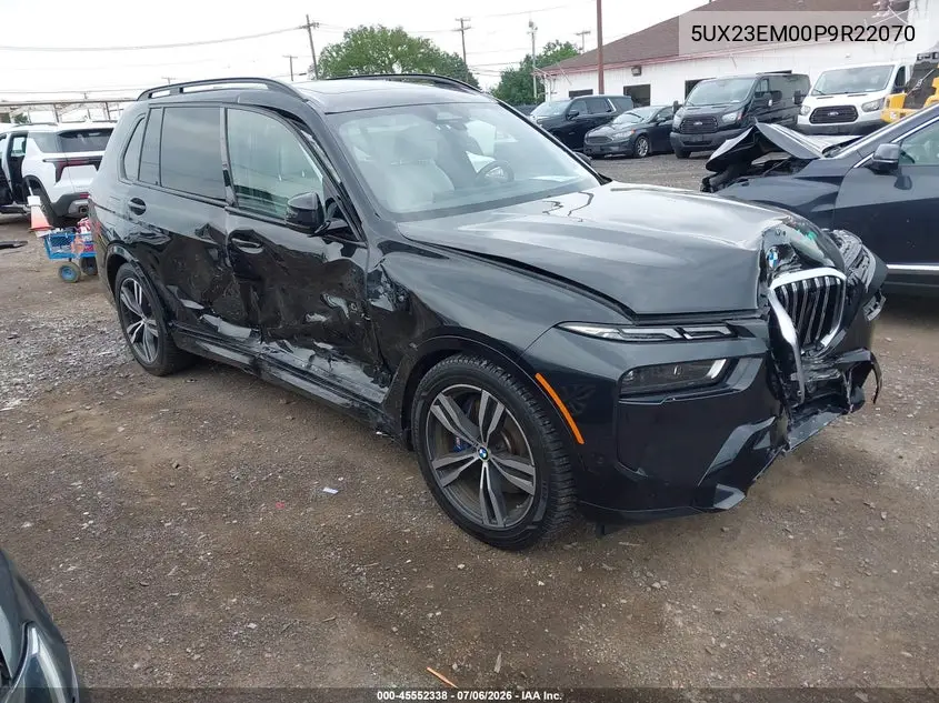 2023 BMW X7 xDrive40I VIN: 5UX23EM00P9R22070 Lot: 45552338
