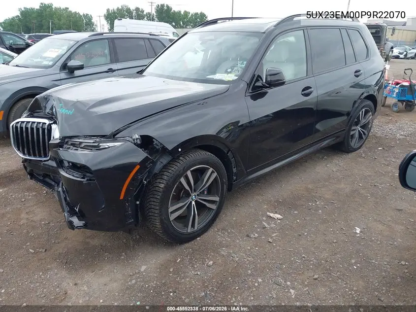 2023 BMW X7 xDrive40I VIN: 5UX23EM00P9R22070 Lot: 45552338