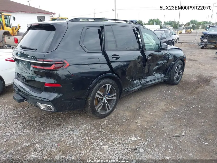 2023 BMW X7 xDrive40I VIN: 5UX23EM00P9R22070 Lot: 45552338