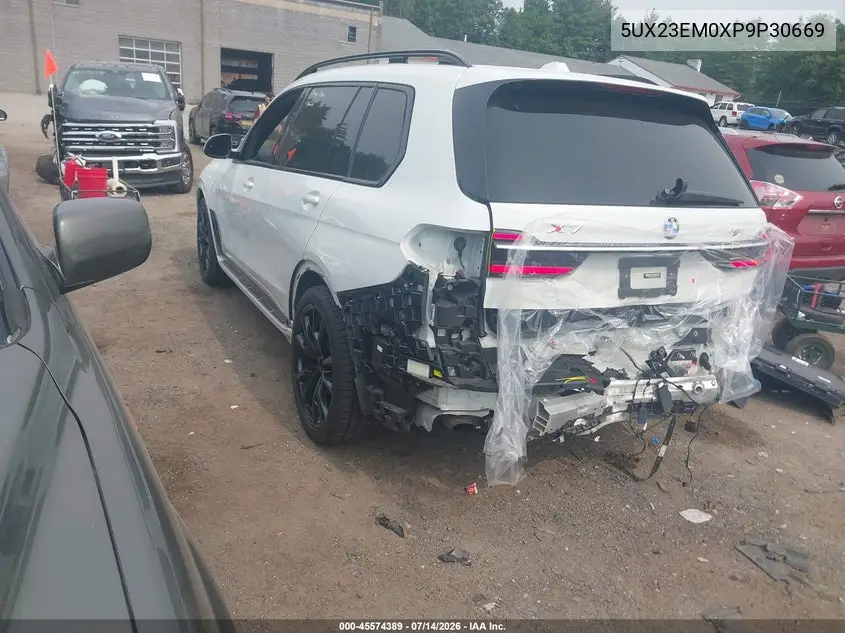 2023 BMW X7 xDrive40I VIN: 5UX23EM0XP9P30669 Lot: 45574389