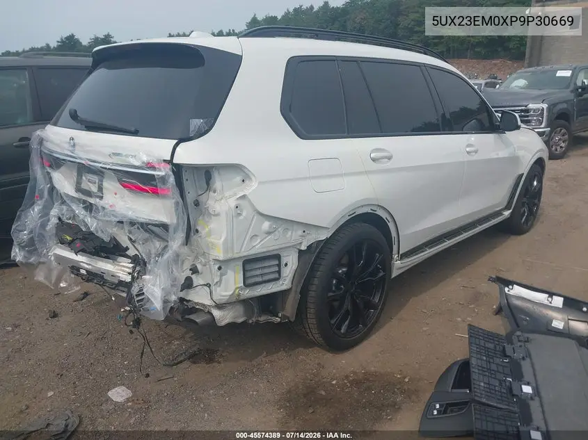 2023 BMW X7 xDrive40I VIN: 5UX23EM0XP9P30669 Lot: 45574389