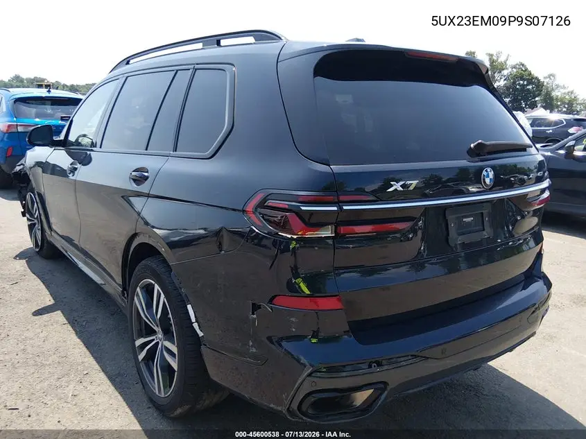 2023 BMW X7 xDrive40I VIN: 5UX23EM09P9S07126 Lot: 45600538