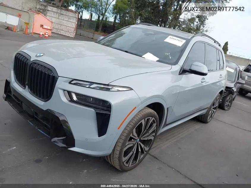 2024 BMW X7 xDrive40I VIN: 5UX23EM02R9T77542 Lot: 44942955