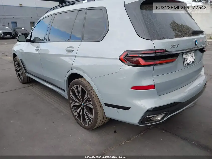2024 BMW X7 xDrive40I VIN: 5UX23EM02R9T77542 Lot: 44942955