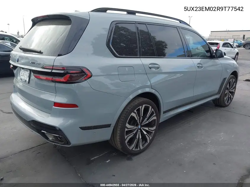 2024 BMW X7 xDrive40I VIN: 5UX23EM02R9T77542 Lot: 44942955