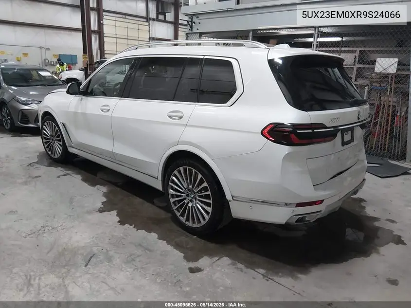 2024 BMW X7 xDrive40I VIN: 5UX23EM0XR9S24066 Lot: 45095626