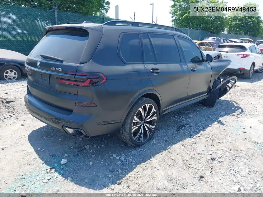 2024 BMW X7 xDrive40I VIN: 5UX23EM04R9V48453 Lot: 45133138