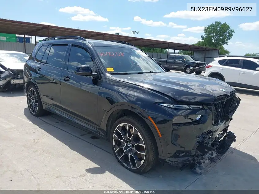 2024 BMW X7 xDrive40I VIN: 5UX23EM09R9V96627 Lot: 45192728