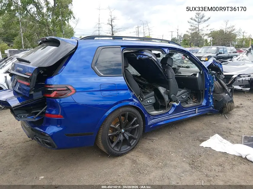 2024 BMW X7 M60I VIN: 5UX33EM00R9T36170 Lot: 45210215